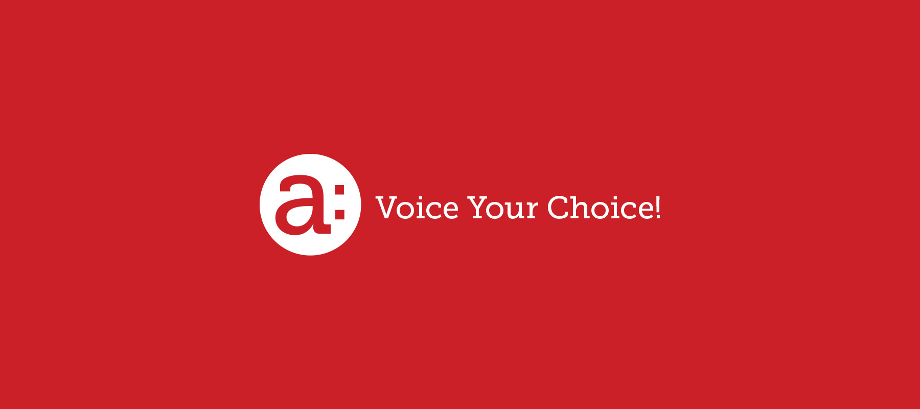Voice your Choice banner