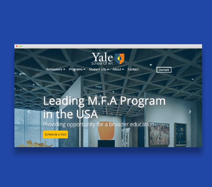 Yale School of Art Web Concept